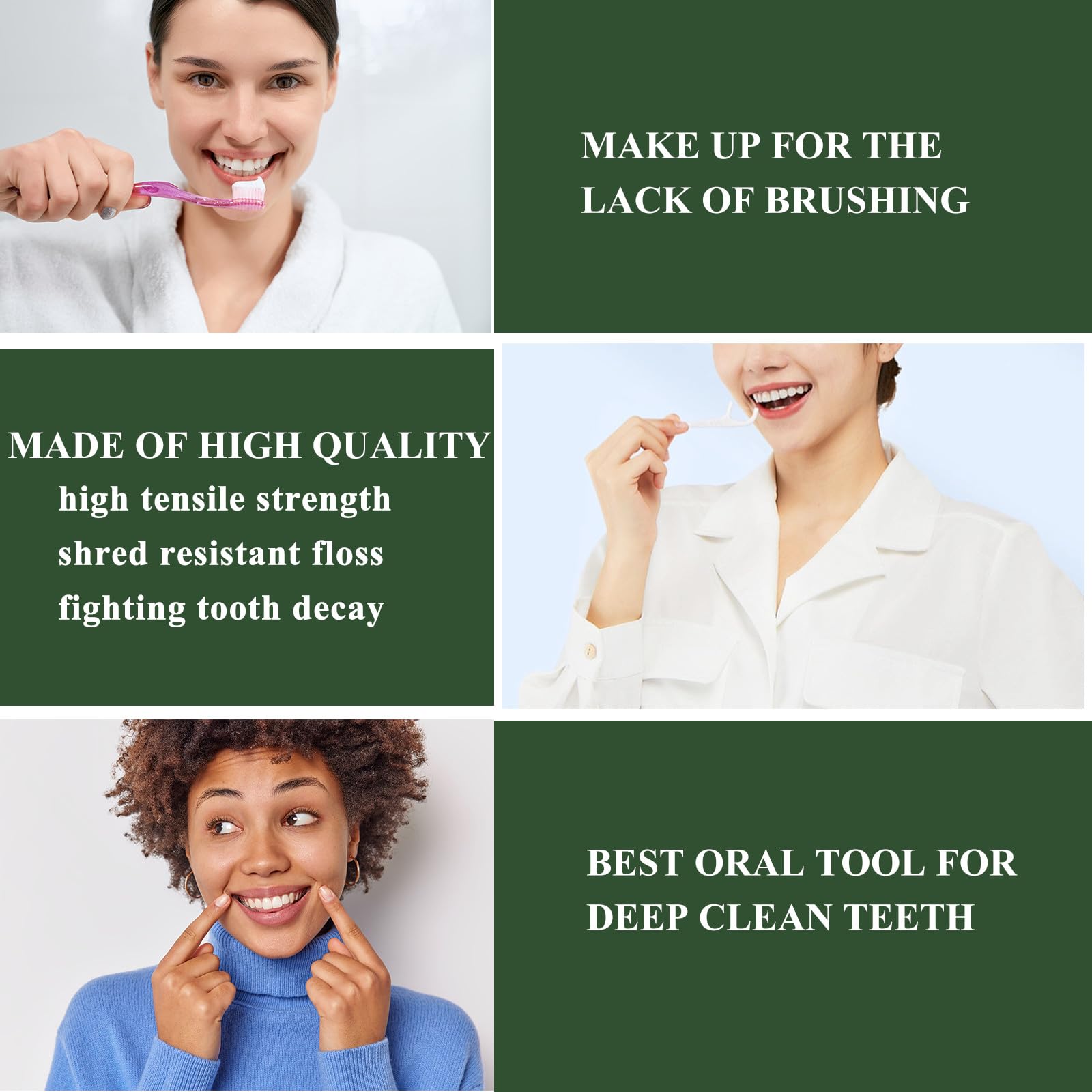 Portable Dental Floss Picks 2 Pack - Professional No Shred Floss Sticks for Travel & On-The-Go - Ultra Compact Teeth Cleaning Tools - Perfect for Home, Office, Gym & Daily Oral Care