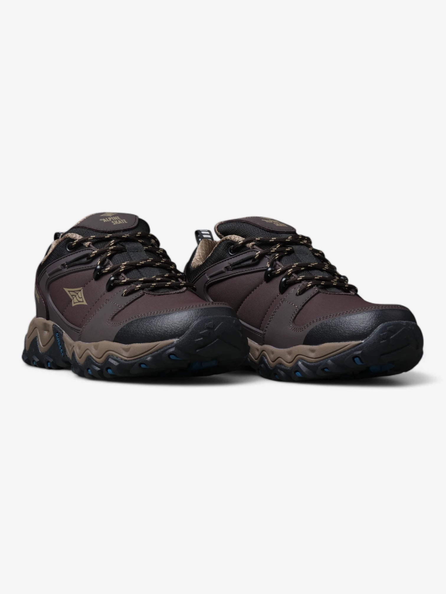 Alpine Skate Polson Brown & Black Skateboarding Shoes - Durable & Comfortable for Street Skating and Casual Wear