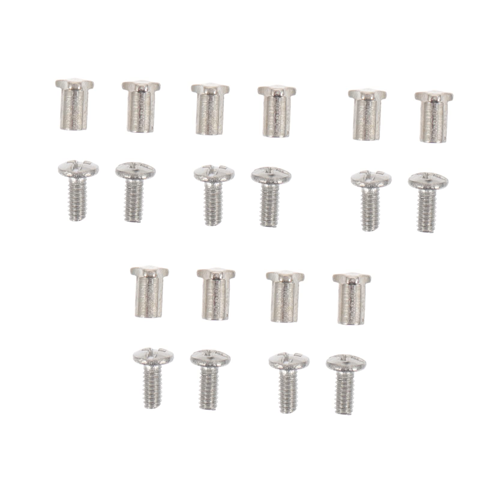 JECOMPRIS Glasses Screw Repair Kit - 2 Sets with Flat Head Screws for Eyeglasses & Sunglasses Replacement Parts | Perfect for DIY Fixes at Home, Office, or Travel
