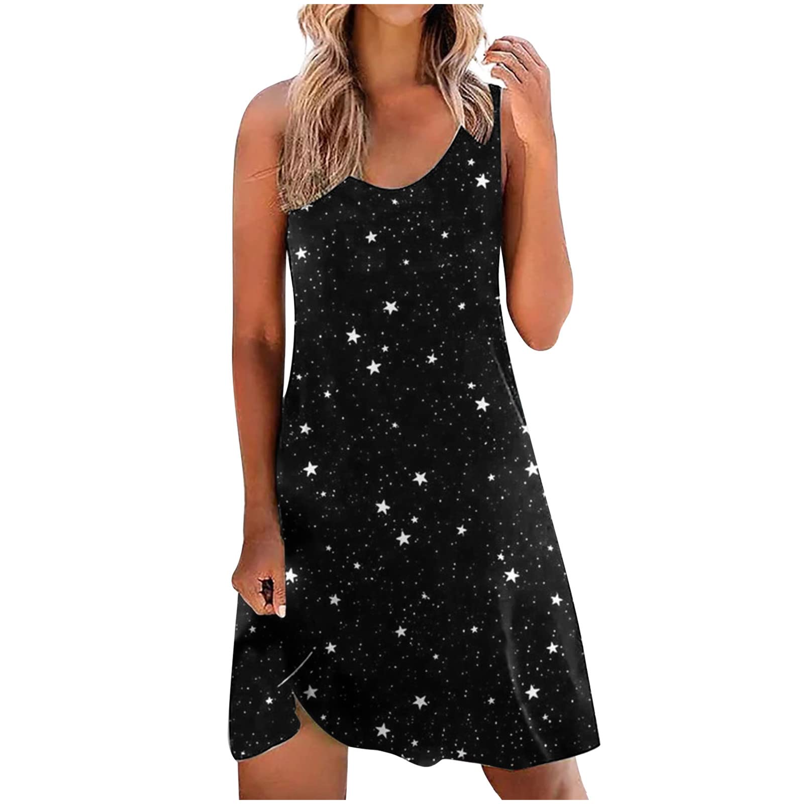Women's Floral Print Chiffon Sundress - Sleeveless Mini Summer Dress 2022 | Casual Beach Wear, Bridesmaid & Vacation Outfit
