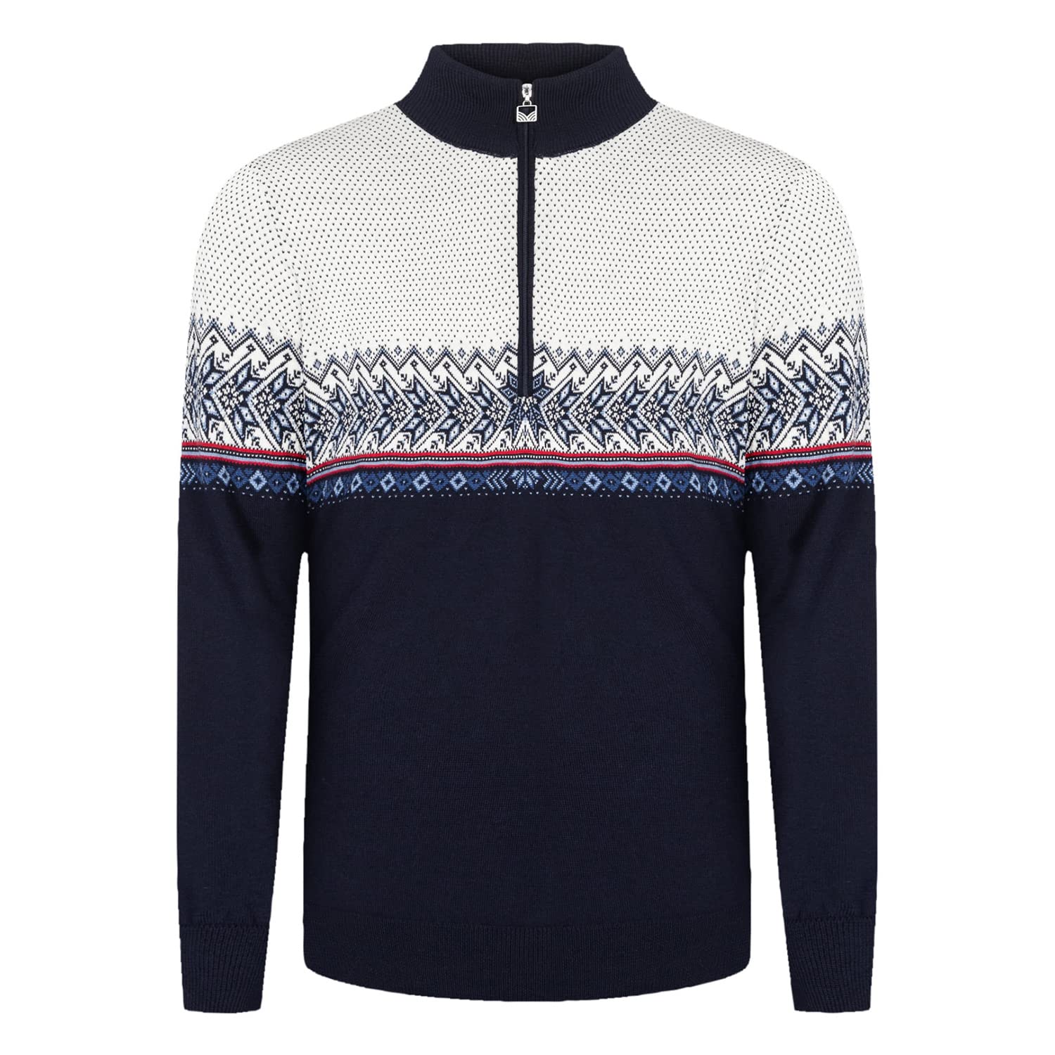 Dale of Norway Hovden Men's 100% Merino Wool Quarter Zip Sweater - Warm Winter Knit Pullover for Skiing & Outdoor Activities - Cozy Casual Wear for Men