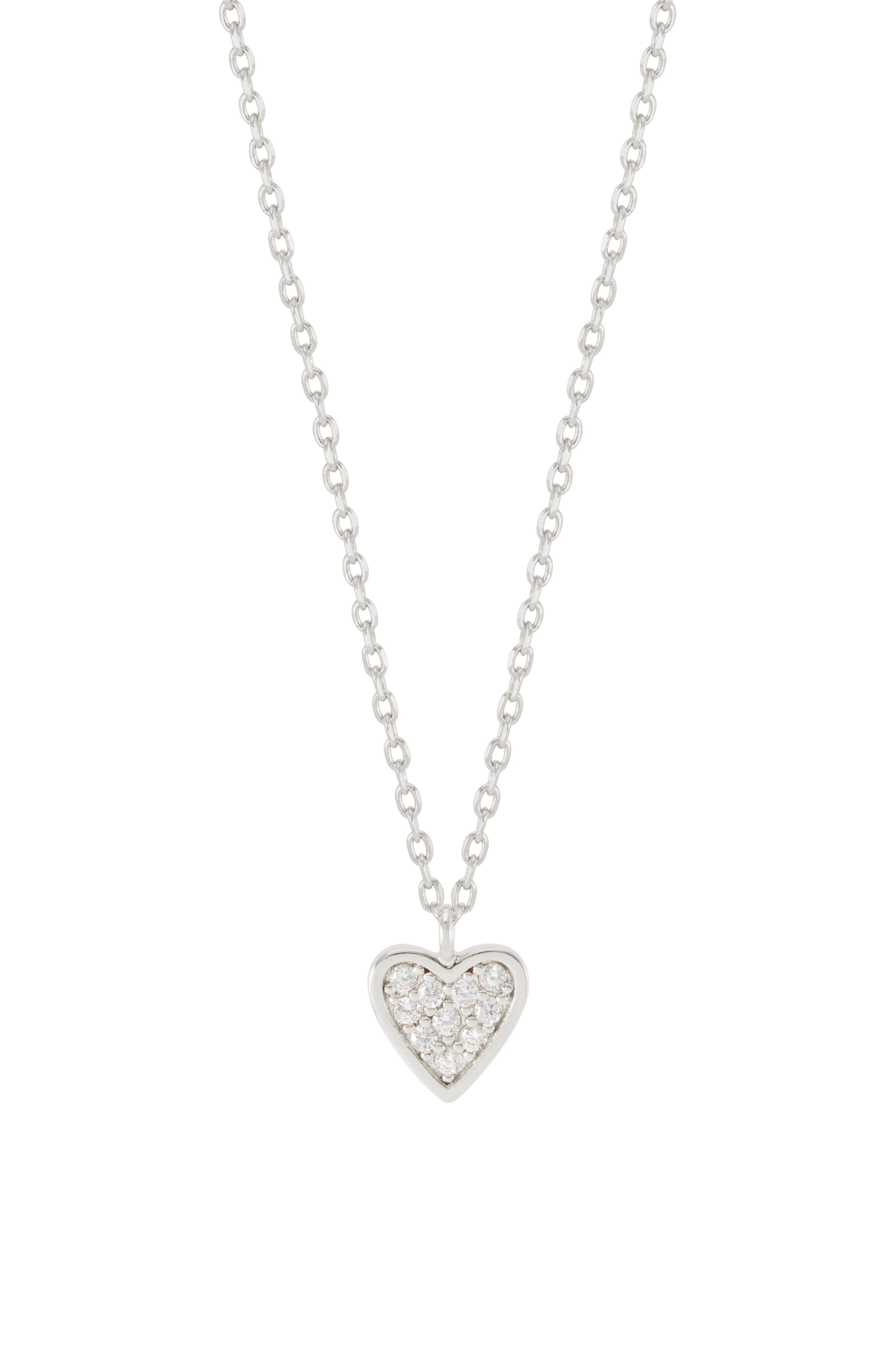 Pave Mini Heart Necklace - Dainty Gold/Silver Cubic Zirconia Pendant for Women - Perfect for Valentine's Day, Anniversary & Everyday Elegance