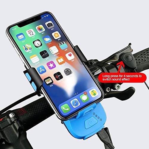 BoxWave Stand and Mount for Blackview BV5900 - Solar Rejuva Bike Mount with 4000mAh Power Bank, LED Lights & Horn | Perfect for Cycling, Outdoor Adventures & Emergency Power