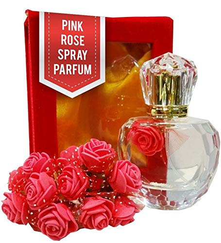 Parag Fragrances Combo Pack - Pink Rose Perfume 50ml & Ruh ae Gulab Attar 4ml | Long Lasting Fragrance for Men & Women | Perfect for Weddings, Date Nights & Special Occasions