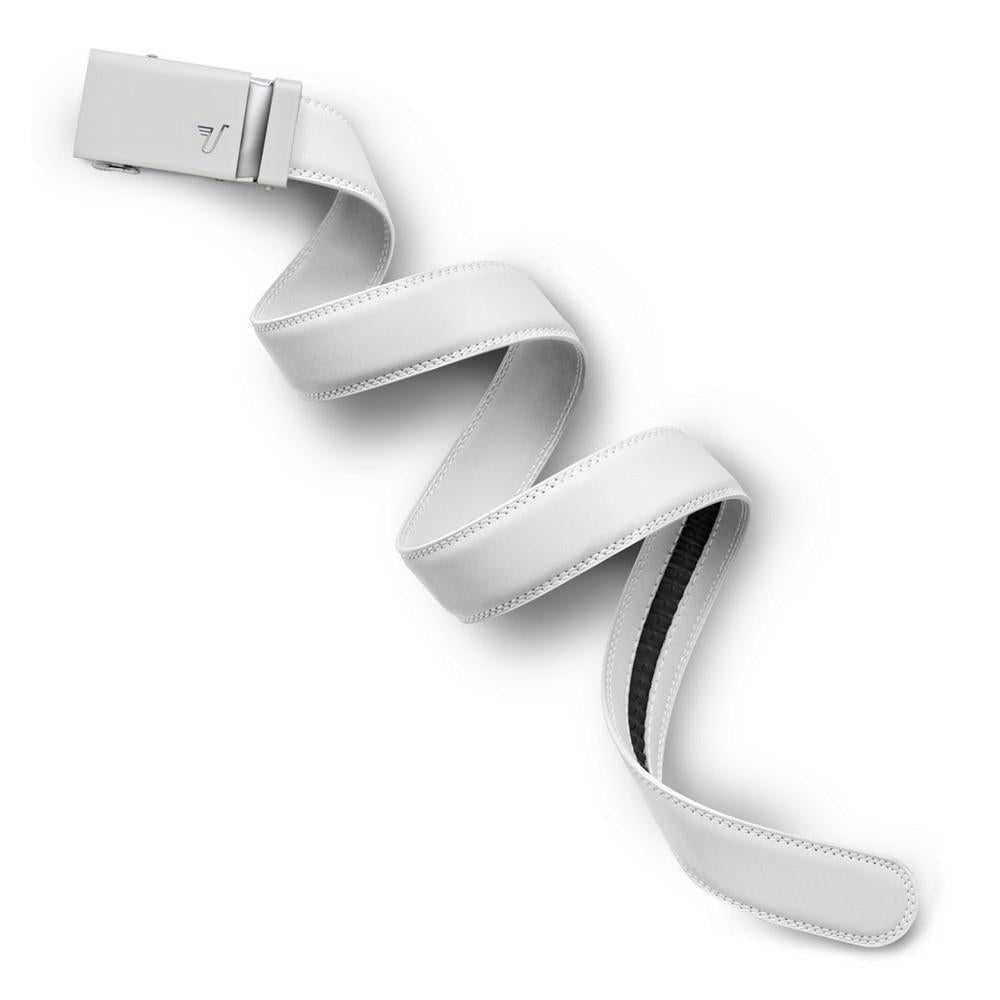 Mission Belt Alpine White/White - Adjustable No-Hole Ratchet Belt for Men & Women | Perfect for Casual, Office & Outdoor Wear