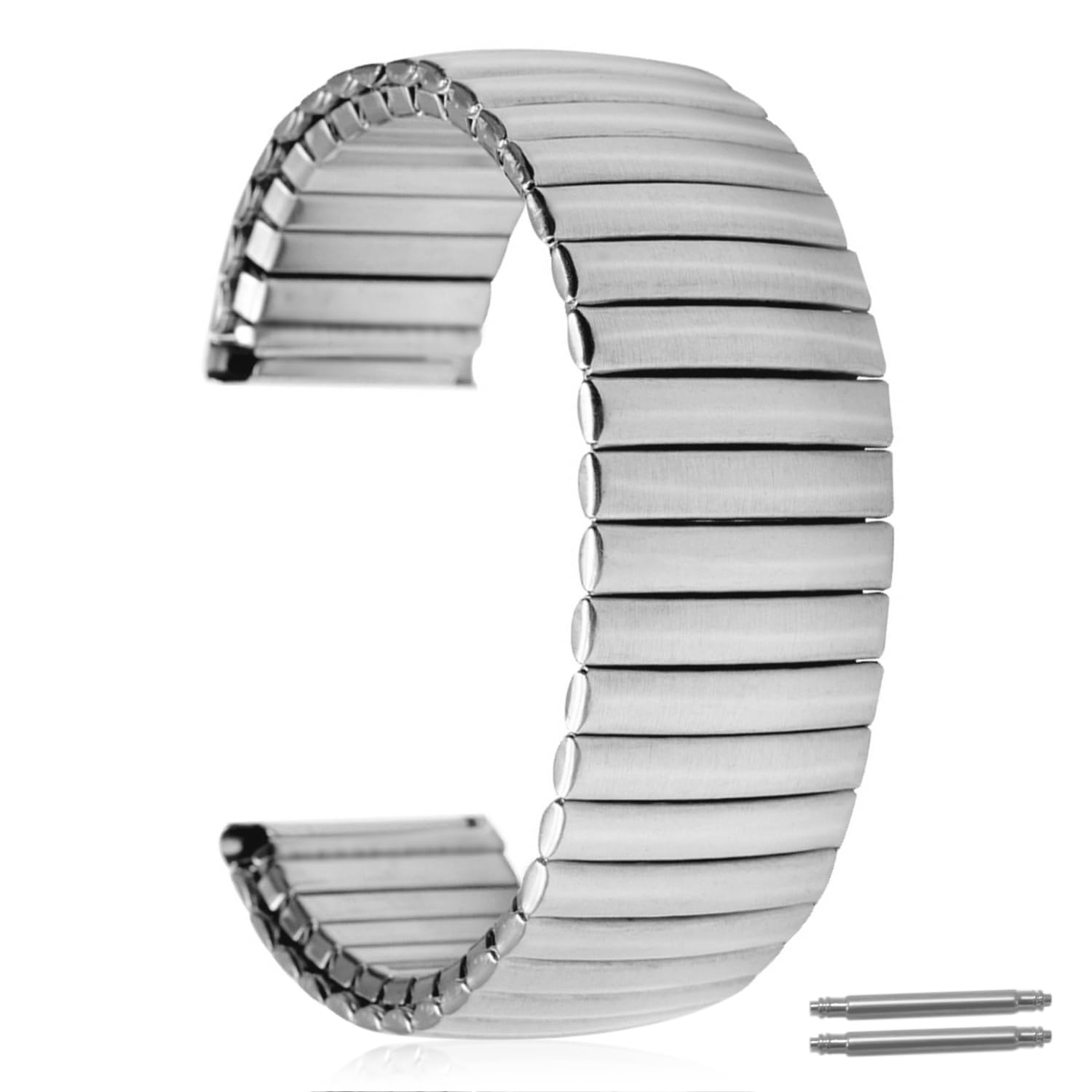 Premium Stainless Steel Expansion Watch Bands - Adjustable Unisex Metal Watch Straps for Men & Women | Perfect for Dress Watches, Business Attire & Everyday Wear