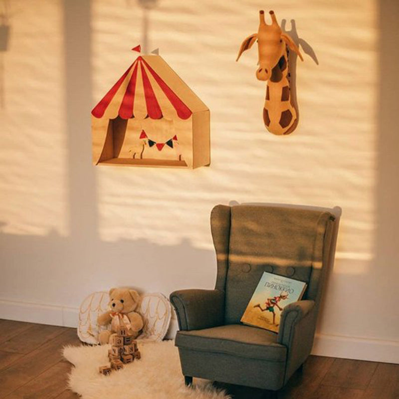 Cute Giraffe Plush Toy Wall Hanging - Soft Animal Nursery Decor for Baby & Kids Room - Perfect for Birthday Gifts, Baby Showers and Children's Bedroom Decoration