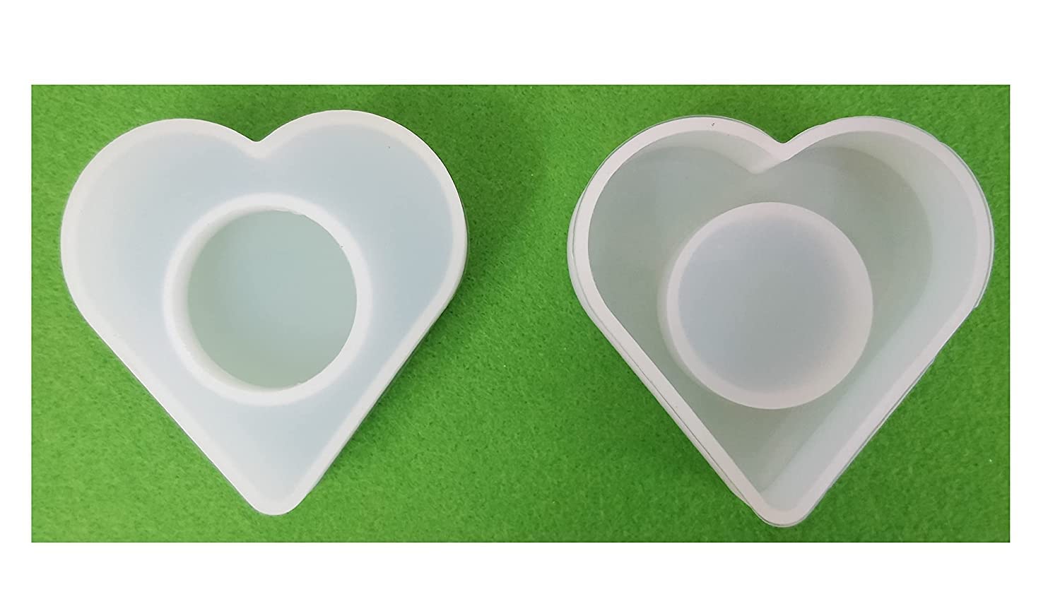 Premium KIRA Silicone Resin Candle Holder Molds for DIY Epoxy Jewelry Box - Oval Tealight Candle Molds for Home Decor, Wedding Centerpieces & Diwali Table Settings (Pack of 1)