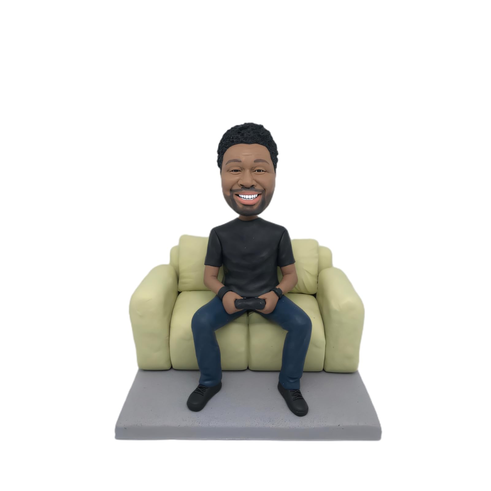 Custom Bobblehead - Personalized Sitting in Chair Playing Games Figurine | Unique Gift for Friends, Bosses, Family & Lovers | Perfect for Birthdays, Anniversaries & Office Decor