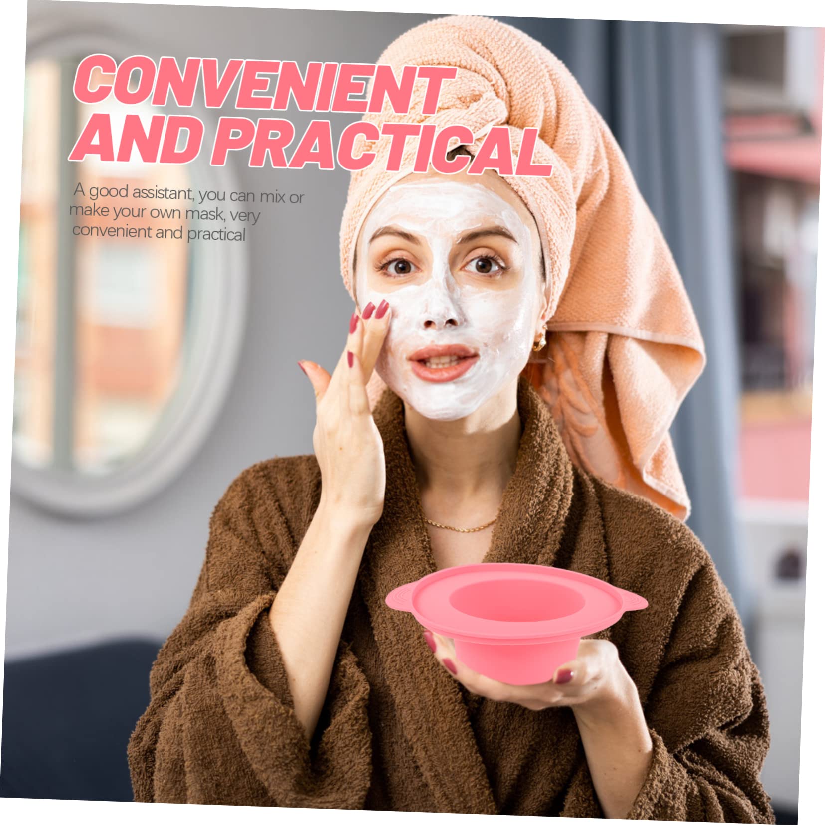 **Premium Silicone DIY Facial Mask Mixing Bowl - Heat Resistant & Anti-Slip Beauty Tool for Homemade Skincare - Perfect for Spa, Salon & At-Home Skincare Routines**