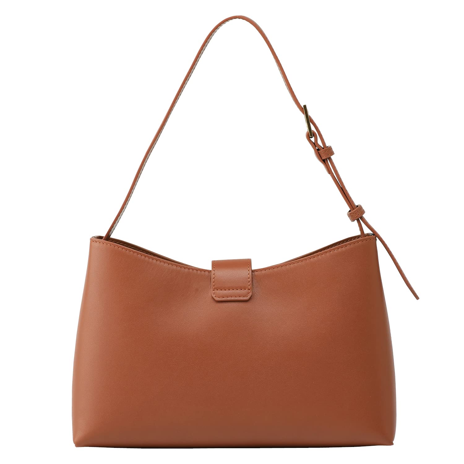 Stylish C.Paravano Women's Shoulder Bag - Glossy PU Leather Tote with Secure Zipper Closure | Hobo Handbag & Underarm Purse | Perfect for Work, Travel & Everyday Use