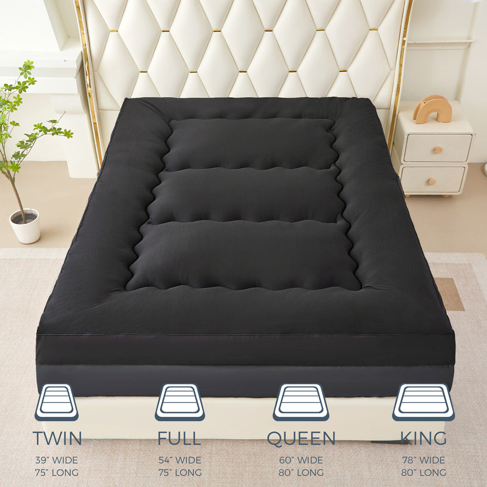 MAXYOYO Extra Thick Cooling Mattress Topper - 8-21