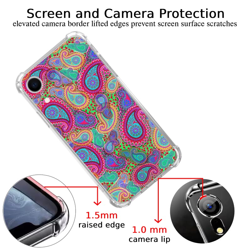 Bohemian Mandala Phone Case for iPhone XR - Soft TPU Bumper Cover for Women & Men | Unique Artistic Design for Everyday Protection & Style