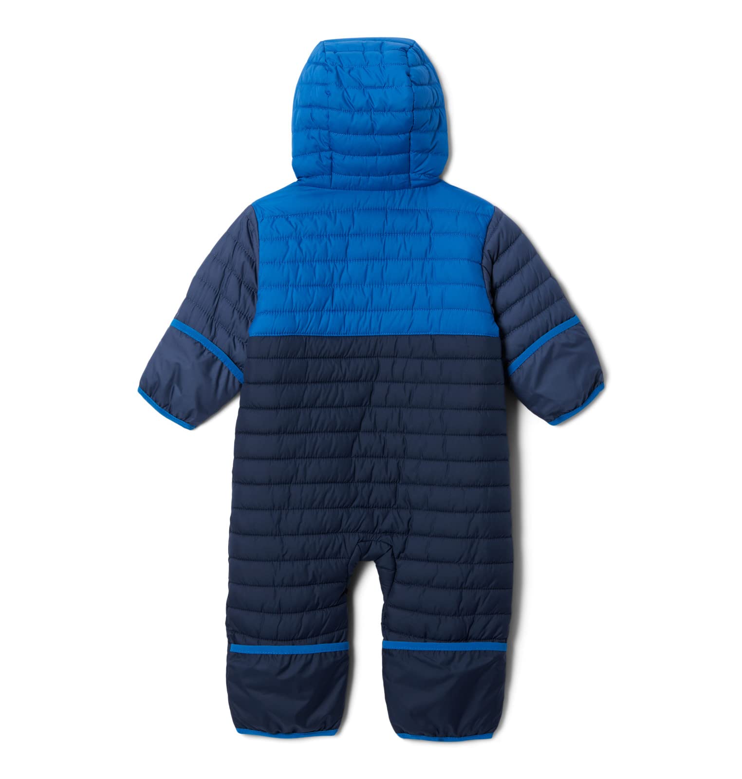 Columbia Baby Girls Powder Lite Reversible Bunting Snowsuit - Warm Winter Jacket & Pants Set, Navy/Indigo/Mountain (3-6 Months) - Perfect for Outdoor Play, Snow Days & Cold Weather Adventures