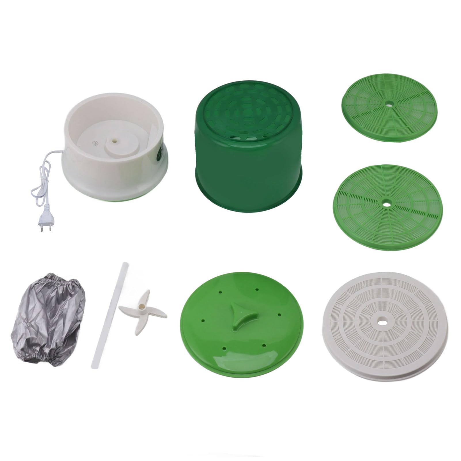 HEEPDD Soybean Sprout Maker Machine, 2-Layer Pressure Plate Design, 8W Germination Machine, Large Capacity for Pickled Vegetables (EU Plug 220V) - Perfect for Home Kitchens, Restaurants, and Healthy Eating Lifestyles