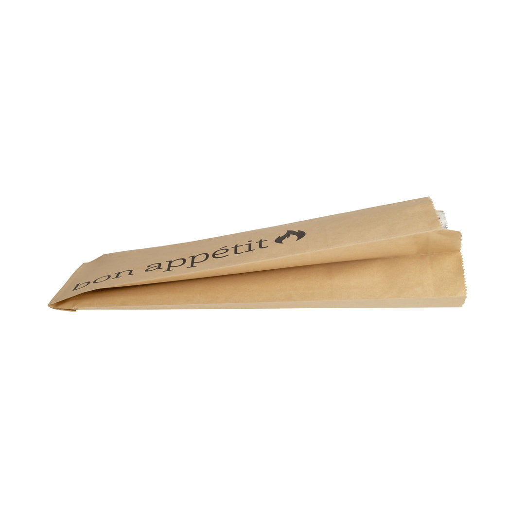 Premium Kraft Paper Foil Bags with Bon Appetit Print - 5.5