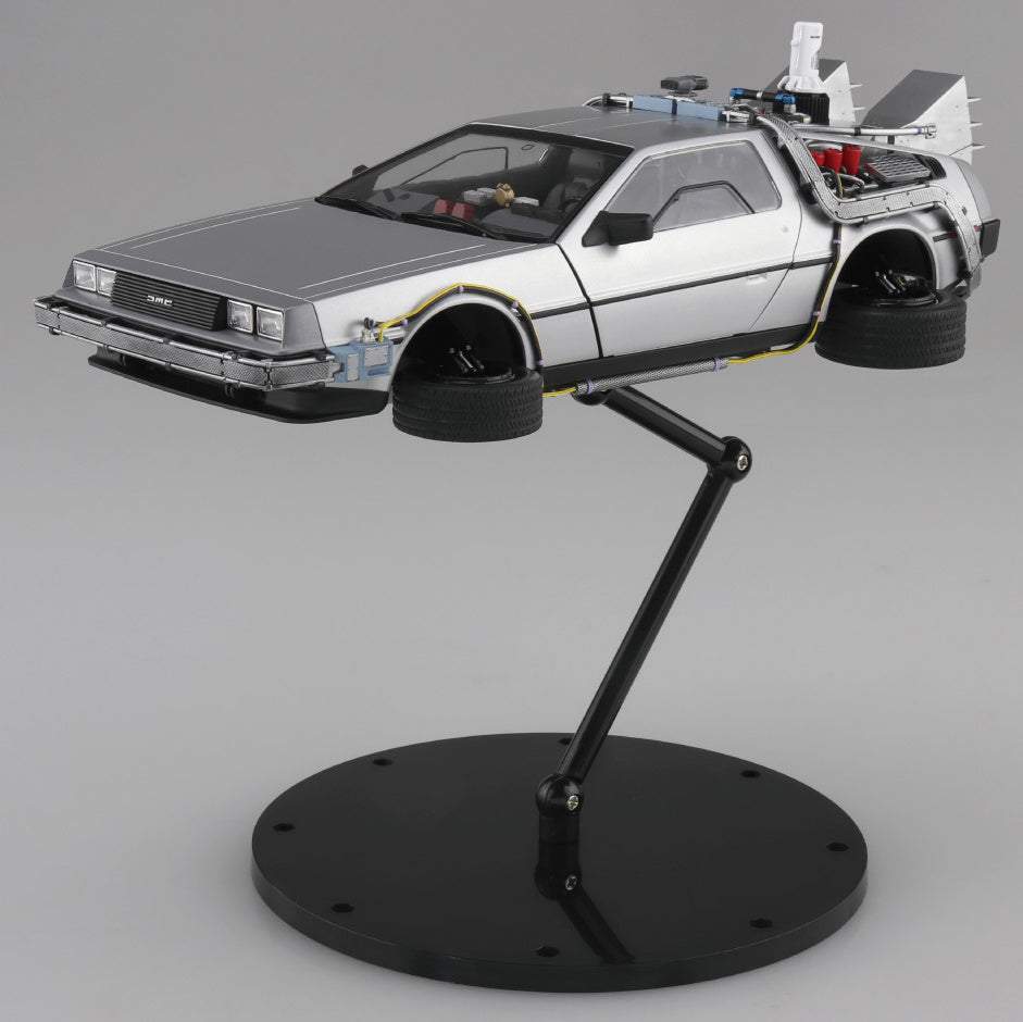 Aoshima 1/24 Scale Back To The Future Part II Time Machine DeLorean Model Kit - Perfect for Movie Fans & Collectors, Great Gift for Sci-Fi Enthusiasts