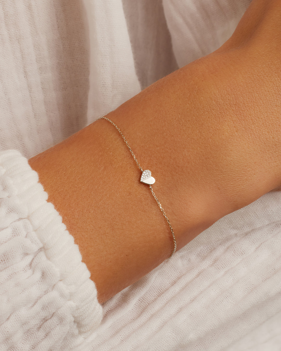 Diamond Bond Bracelet for Women - Elegant Sterling Silver Friendship Jewelry Gift for Her - Perfect for Anniversaries, Birthdays & Special Occasions