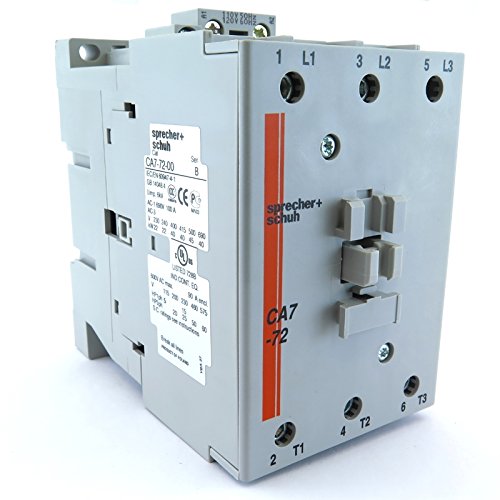 SPRECHER & SCHUH CA7-72-10-120 110/120VAC Coil, 50/60Hz, 72A Contactor, Non-Reversing, Series CA7 - Ideal for Industrial Motor Control and HVAC Systems