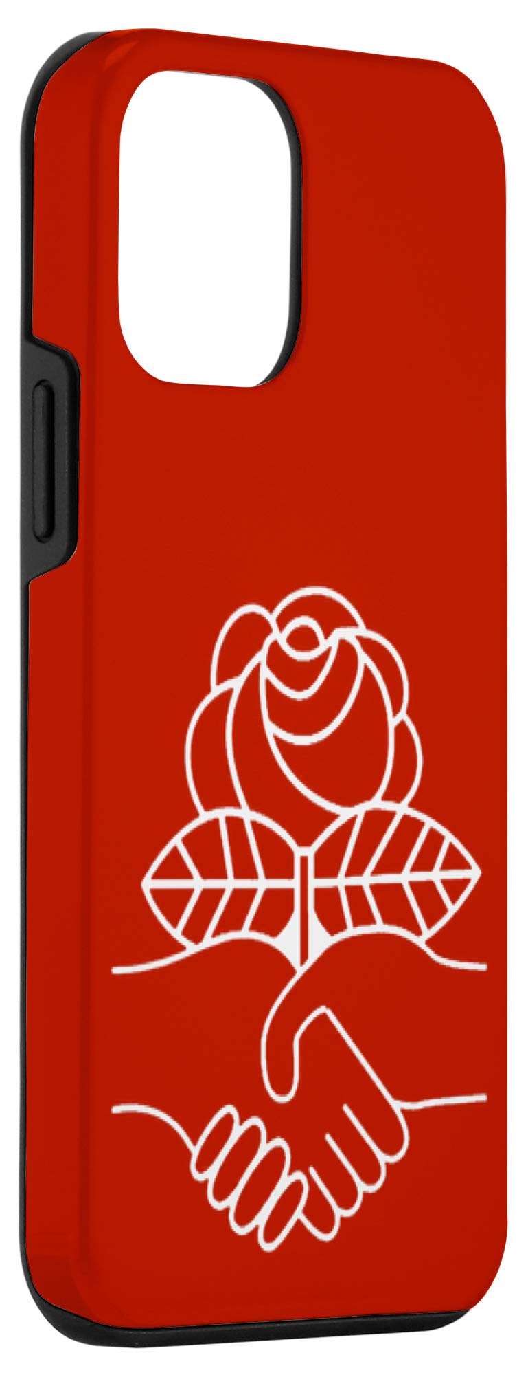 iPhone 12 Mini Case - Democratic Socialists Design with Rose Motif - Perfect for Political Enthusiasts & Activists - Slim Protective Phone Cover for Everyday Use