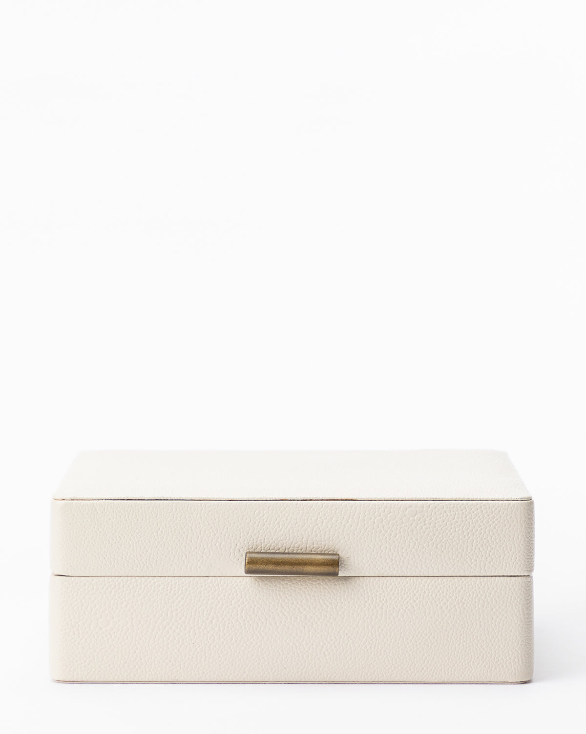 Luxury White Shagreen Jewelry Box - Elegant Storage for Rings, Necklaces & Accessories | Perfect for Home Decor, Gift Giving & Travel Organizer