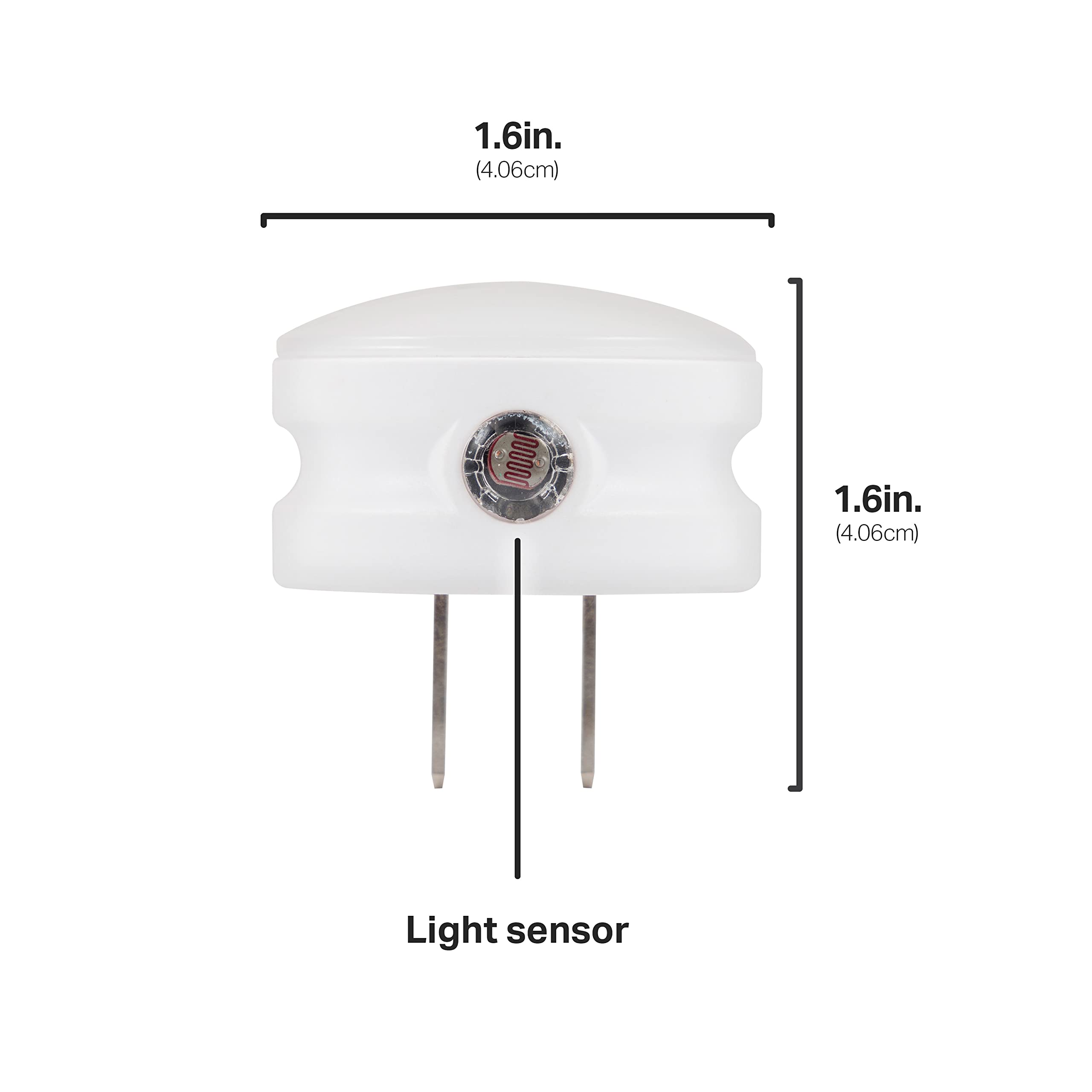 Mini LED Night Light Plug-In with Dusk to Dawn Sensor - Warm White Compact Ambient Lighting for Bedroom, Bathroom, Nursery, Hallway & Kitchen - 2 Pack - Perfect for Safe Nighttime Navigation and Cozy Home Atmosphere