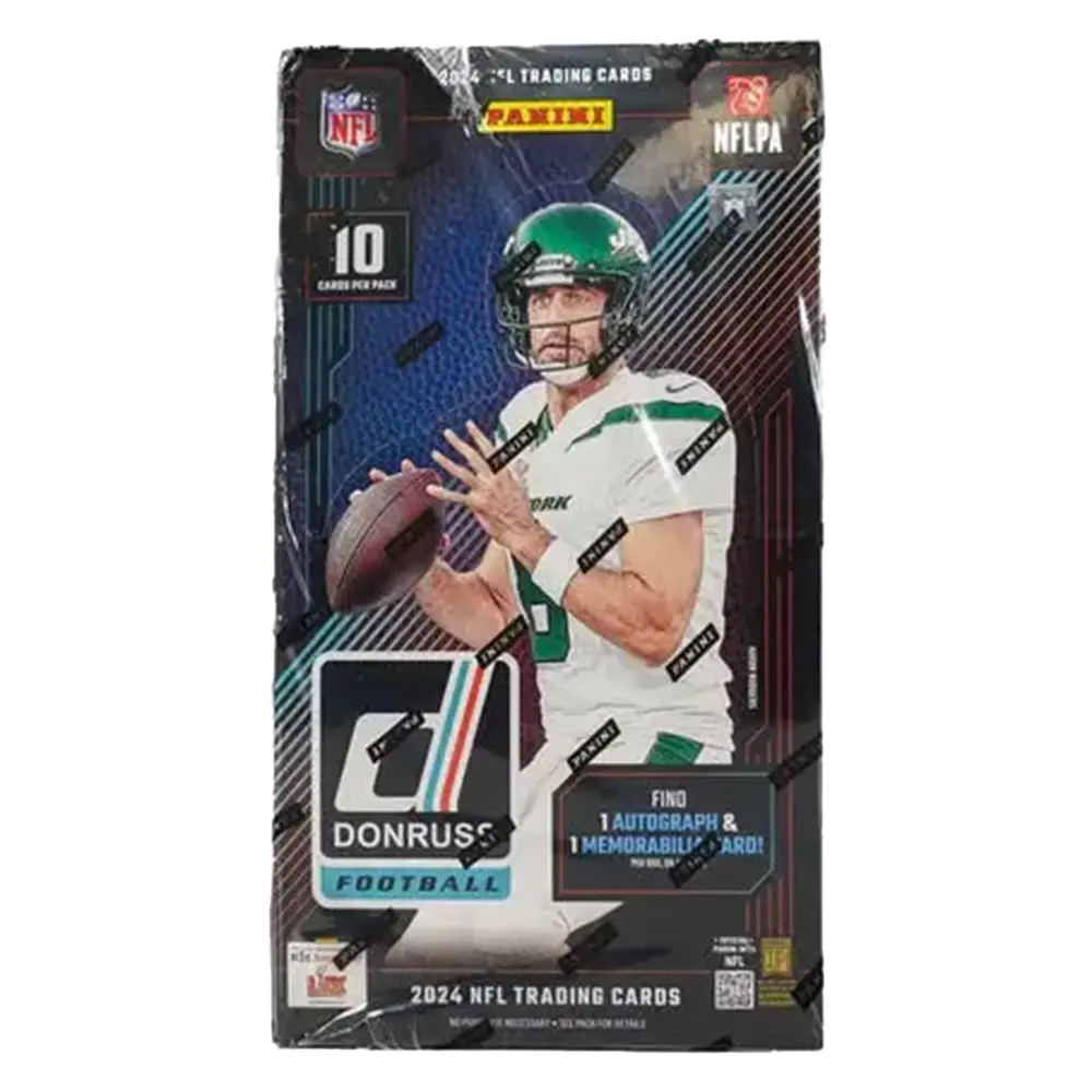 2024 Panini Donruss Football Hobby Box - 24 Packs with Autograph & Memorabilia Cards - Perfect for NFL Collectors & Fantasy Football Fans (Great for Trading, Displaying & Gifting)