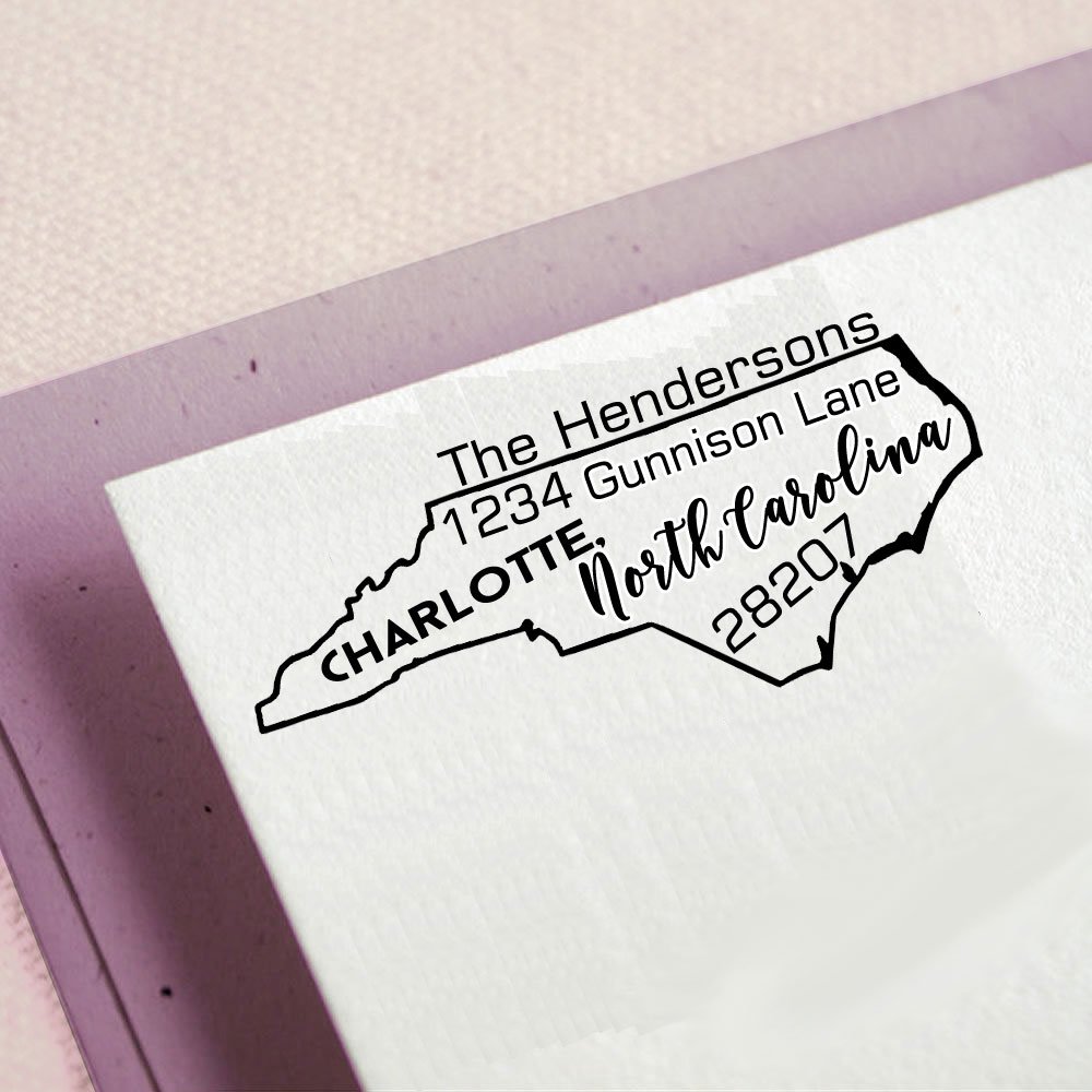 Custom Self-Inking Rubber Stamp - Personalized Return Address Stamp for Wedding Invitations, Business Mail & Home Use - Perfect for Bridal Shower Gifts, Thank You Cards & Envelopes