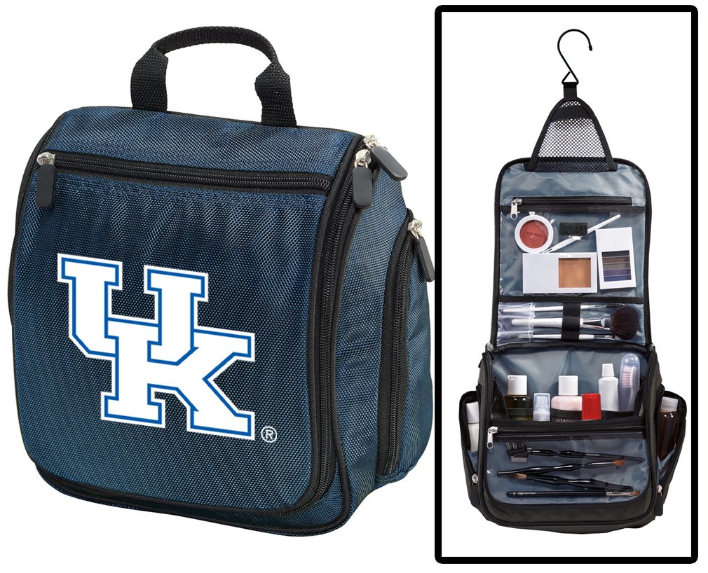 University of Kentucky Wildcats Toiletry Bag - Hanging Travel Organizer for Shaving Kit & Cosmetics | Perfect for College Dorms, Gym, Camping & Business Trips