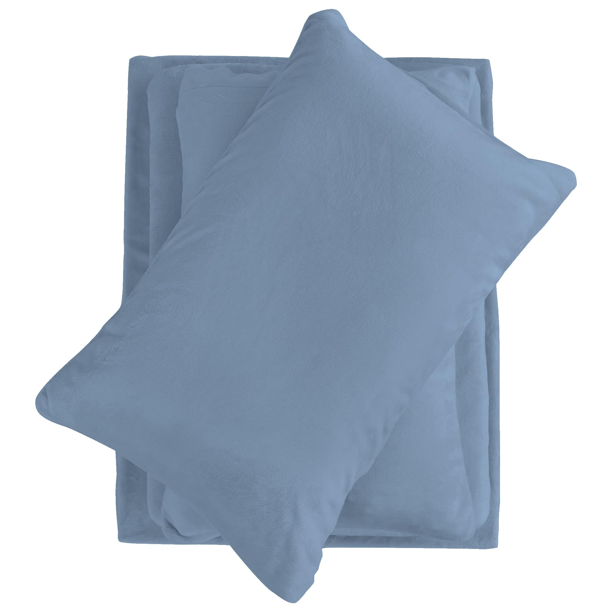 Softan Twin Micro Fleece Sheets Set - 3-Piece Plush Velvet Bedding with 15
