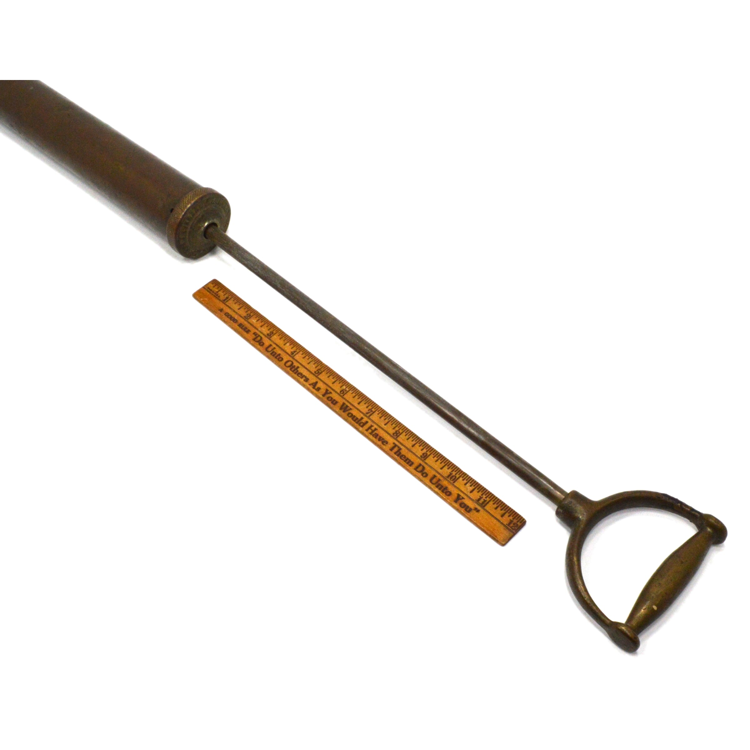 Vintage Brass Plumbing Pump Tool by F.W. Hoffman & Co Philadelphia - Antique Plumber's Essential for Restoration Projects & DIY Home Repairs