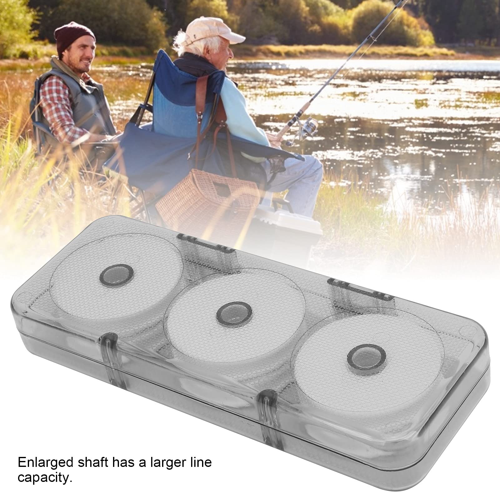 VGEBY 6-Piece Fishing Line Spool Organizer - Plastic Foam Storage for Lures, Rigs & Fly Fishing Gear - Compact Tackle Box Accessories for Anglers (Perfect for Boat, Shore & Ice Fishing Trips)