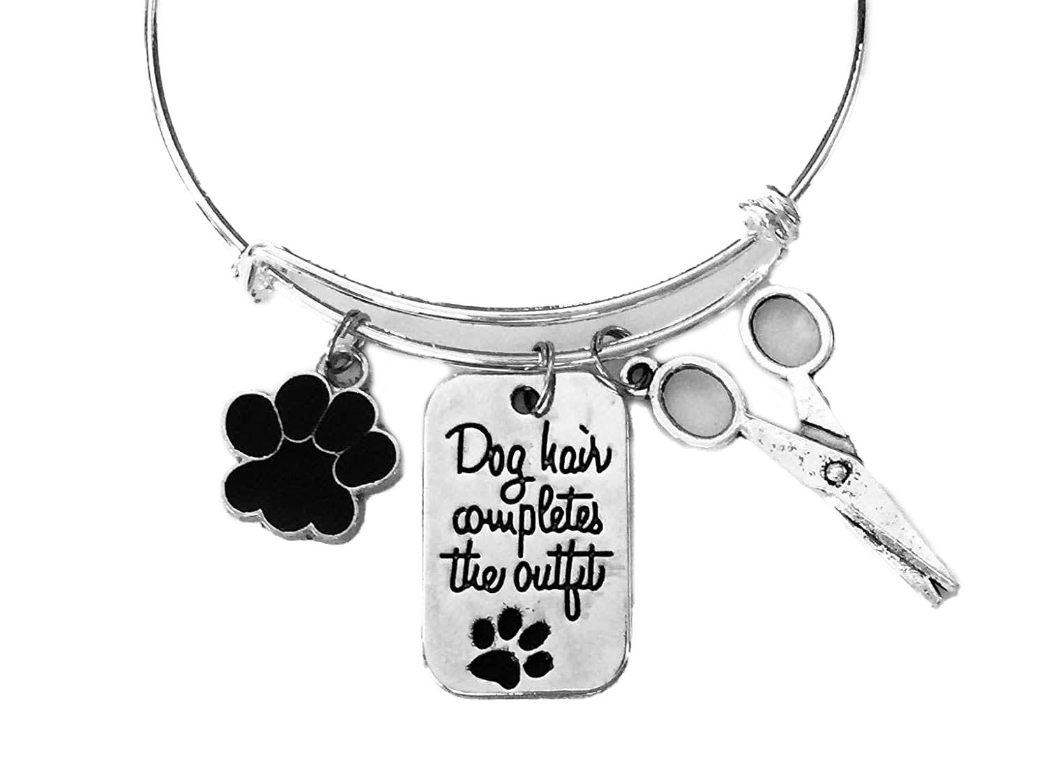 Expandable Charm Bracelet for Dog Groomers & Dog Lovers - Perfect Pet Hair Accessory Gift for Dog Owners - Great for Grooming Salons, Dog Shows & Everyday Wear