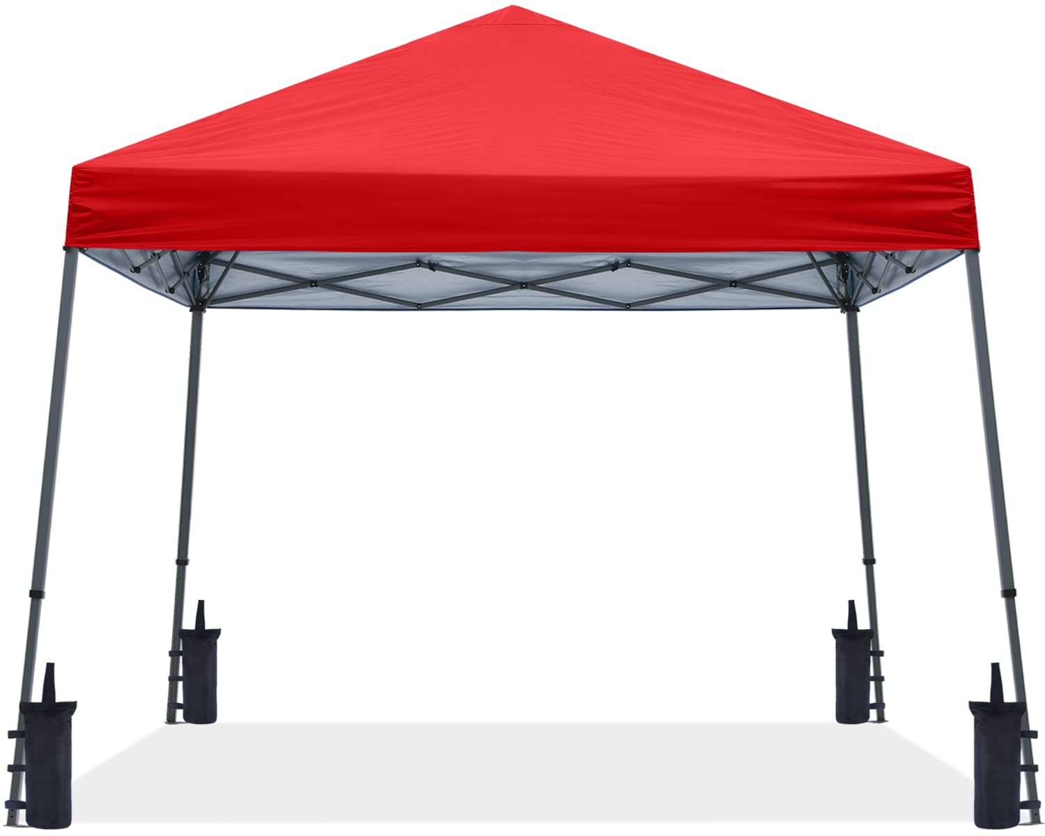 ABCCANOPY Stable Pop Up Outdoor Canopy Tent - Red, Waterproof & Portable for Camping, Beach, Picnics, and Outdoor Events