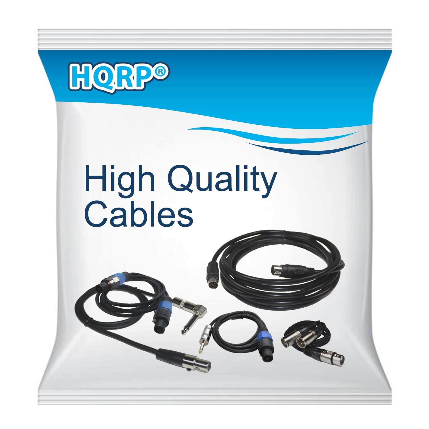 HQRP 10 ft Balanced 1/8 Inch (3.5mm) TRS to Unbalanced Dual 1/4 Inch (6.35mm) TS Audio Cable - High-Quality Speaker, CD Player, MP3 Player, Walkman Connection for Home Studio, DJ Equipment, and Live Performances