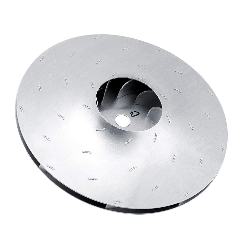 YOUTHINK 112mm/4.4 Inch Vacuum Cleaner Replacement Fan Motor with Aluminum Blade - High Performance Rotating Fan Accessory for 112mm Diameter Vacuums (125mm Impeller) - Perfect for Home Cleaning, Workshop Maintenance & Industrial Vacuum Systems
