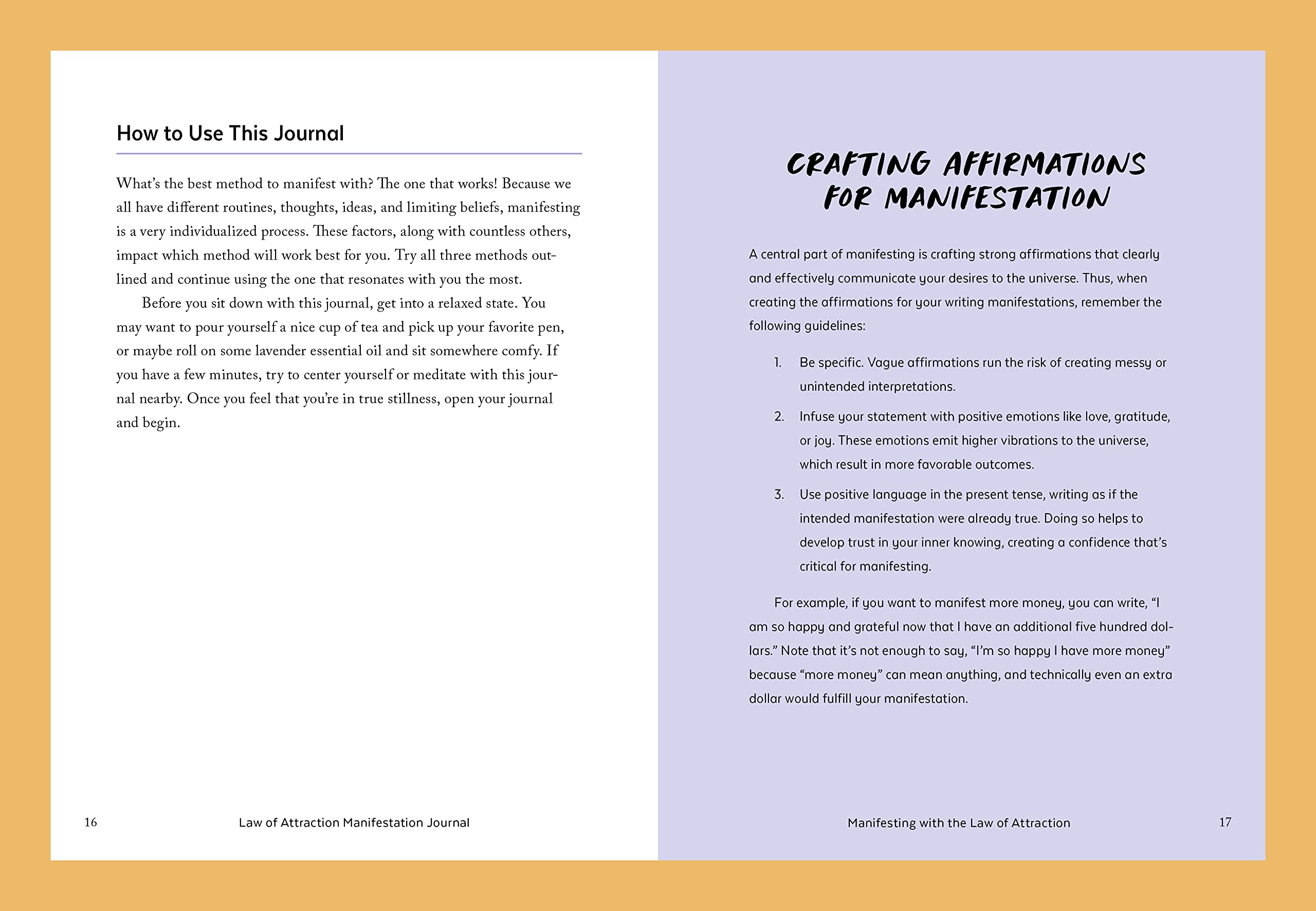 Law of Attraction Manifestation Journal - Guided Notebook for Achieving Goals & Deepest Desires | Perfect for Daily Gratitude Practice, Self-Reflection & Personal Growth