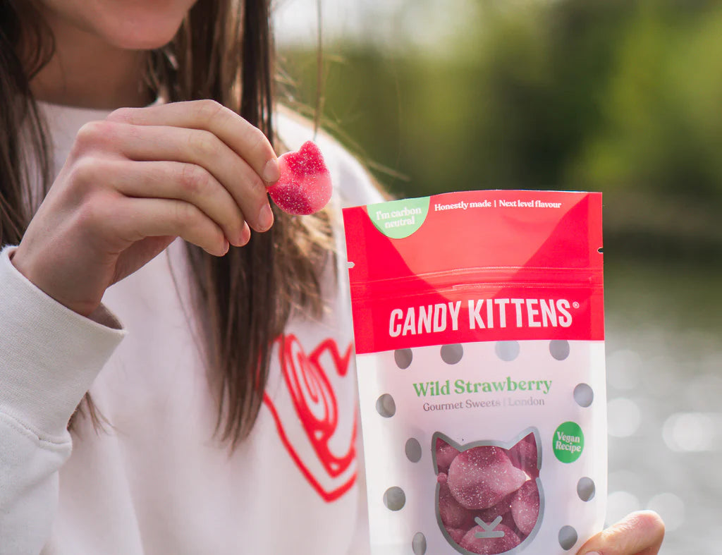 Candy Kittens Vegan Gummy Sweets - 10 Pack (140g Each) | Plant-Based, Gluten-Free Candy for Kids & Adults | Perfect for Parties, Gifts & Healthy Snacking