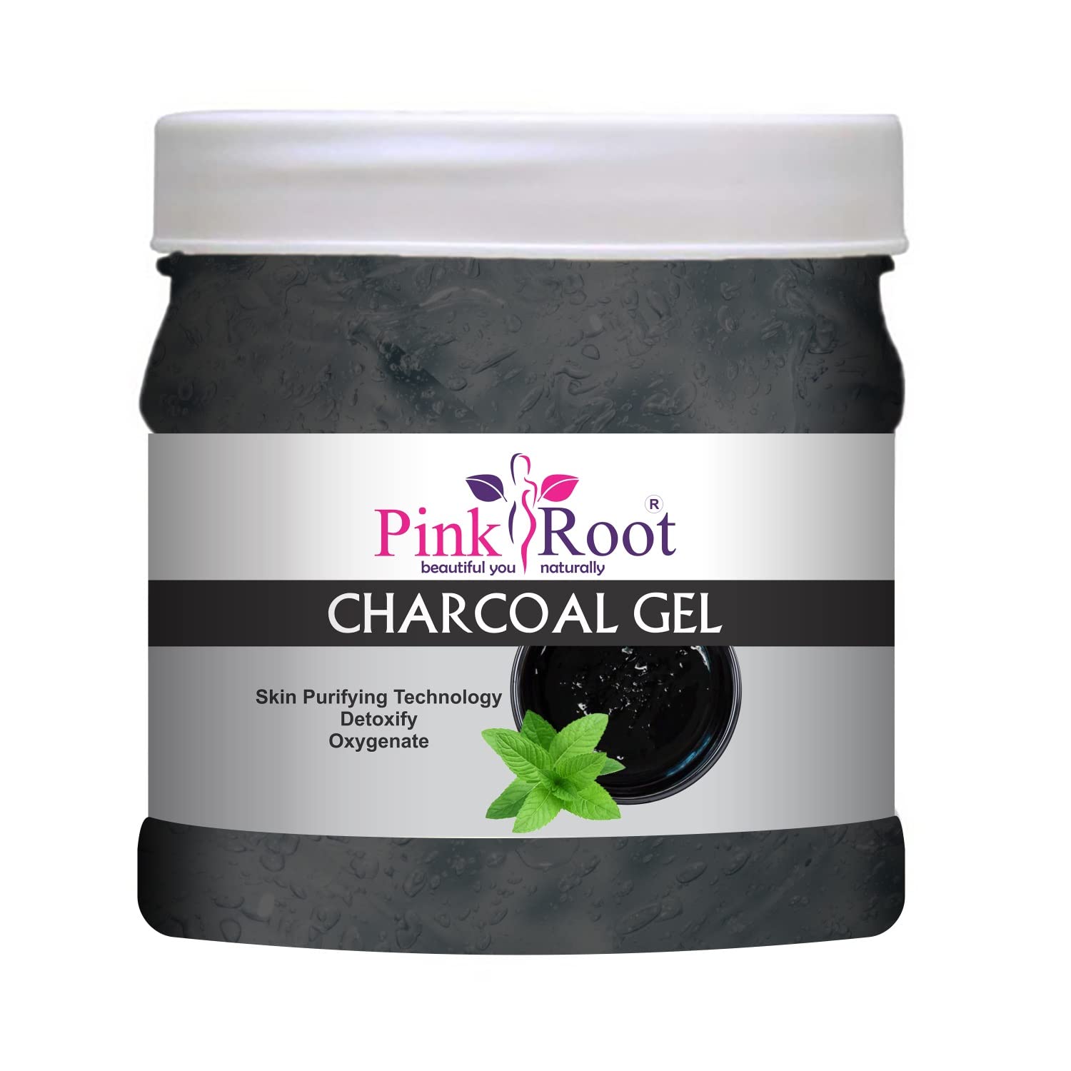 Pink Root Charcoal Gel 500g & Pearl Mask 500g Set - Deep Cleansing & Brightening Facial Treatment for Acne, Blackheads & Glowing Skin | Home Spa & Self-Care Routine