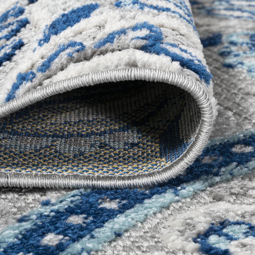 Gordes Paisley High-Low Indoor/Outdoor Area Rug - Soft Bohemian Style Carpet for Living Room, Bedroom, Patio & Deck Decor