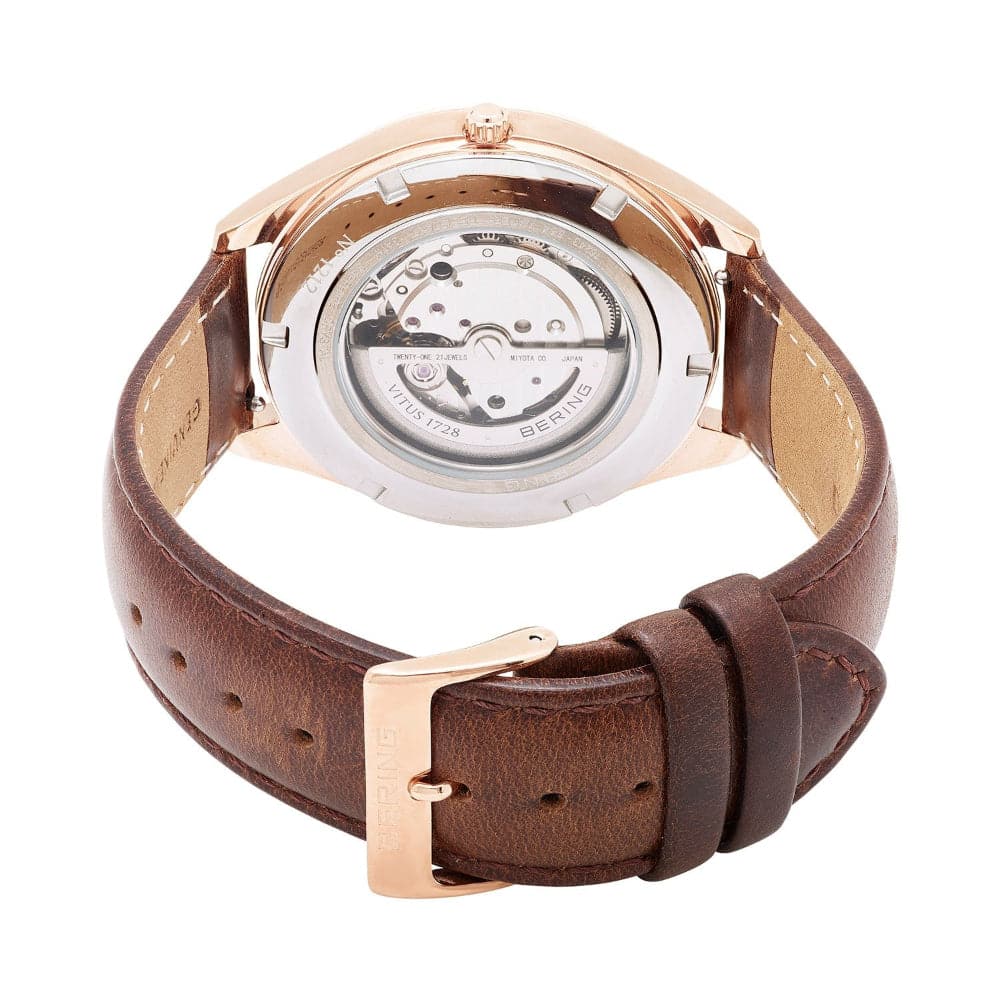 BERING 16243-564 Men's Stainless Steel Watch with Sapphire Crystal - Elegant Dress Watch for Business, Formal & Casual Wear