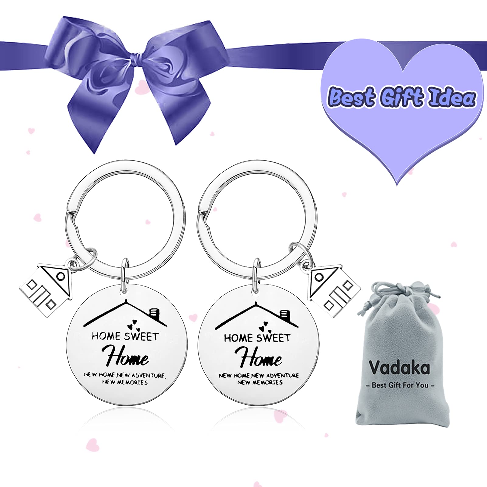 Funny Housewarming Keychain Gift for New Home Owners - Unique First Home Keepsake, New Neighbor & Family Moving-In Present - Perfect for Housewarming Parties, New Home Celebrations & Welcome Gifts
