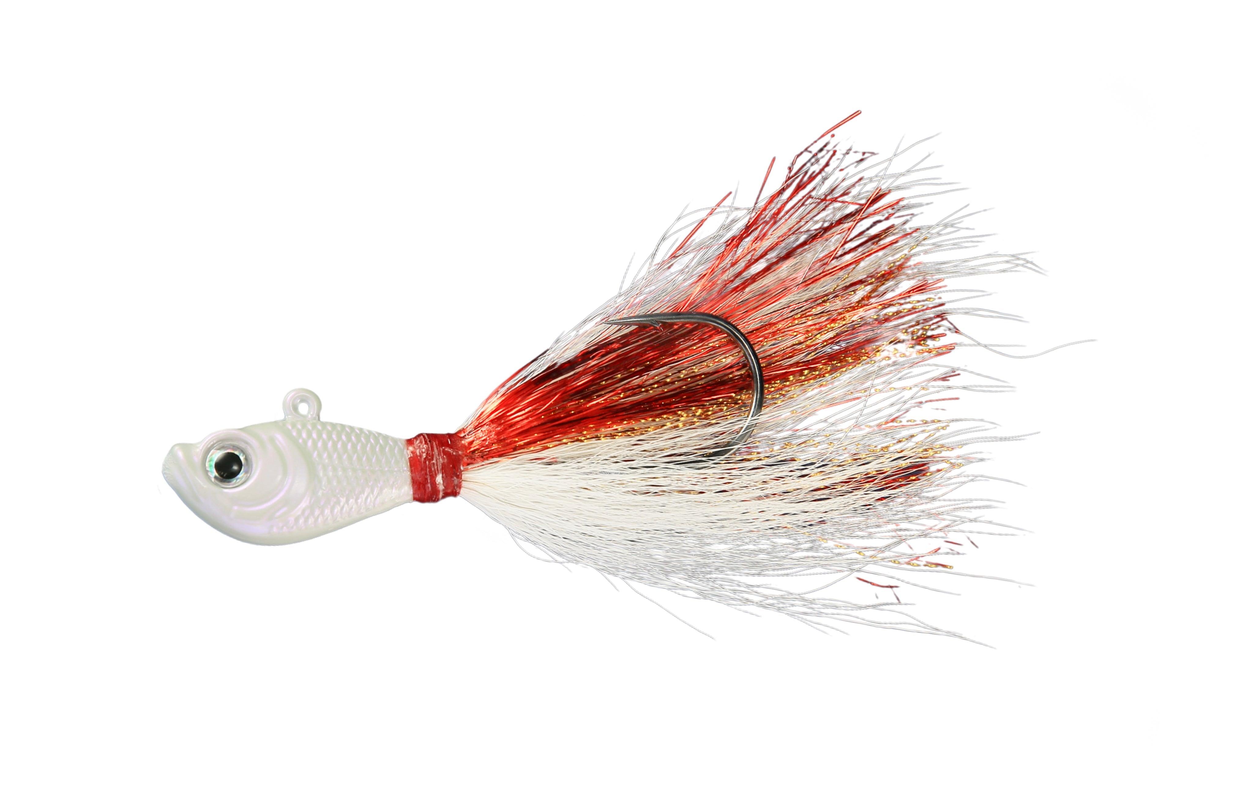Premium Bucktail V2 Jigs for Saltwater Fishing - High Performance Jigging Lures for Striped Bass, Fluke & Bluefish - Ideal for Offshore & Inshore Angling