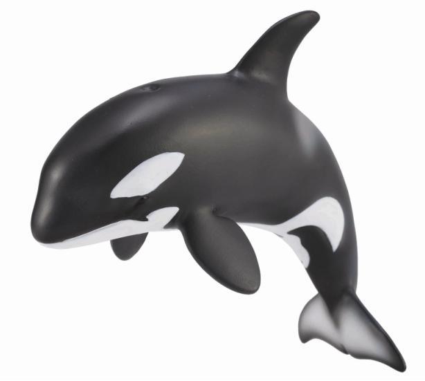 CollectA Realistic Orca Calf Whale Figurine - Hand-Painted Marine Animal Toy for Kids, Educational Ocean Creature Model - Perfect for Playtime, Collecting & Marine Life Learning
