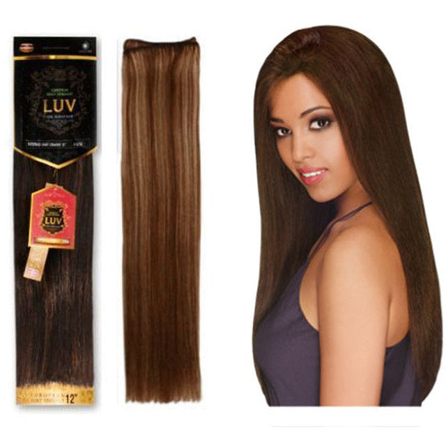 EVE HAIR Remy Luv 100% Human Hair Extensions - Silky Straight 22 Inch | Natural Look for Daily Wear & Special Occasions