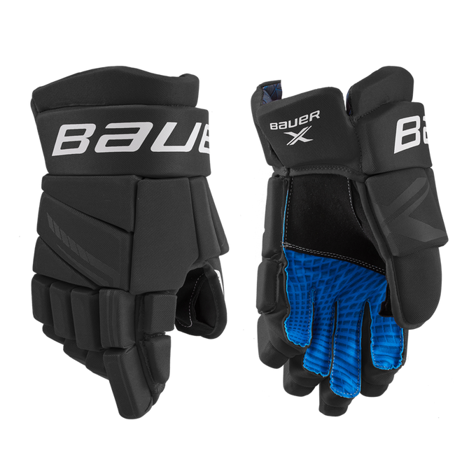 Bauer X Youth Hockey Gloves - Lightweight & Durable for Ice Hockey Training & Games - Perfect for Young Players on the Ice