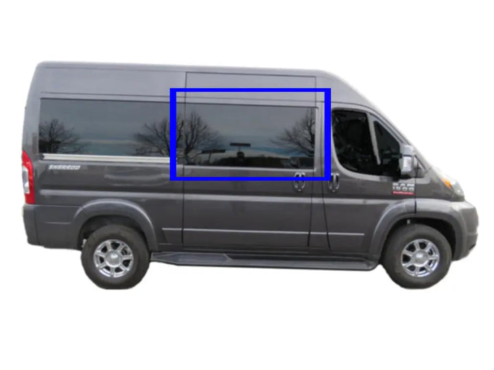 2014+ Ram ProMaster Van Fixed Window for Passenger & Driver Side Sliding Door (DTRAM004) - Durable Replacement Part for Commercial Vans, Perfect for Delivery & Fleet Vehicles
