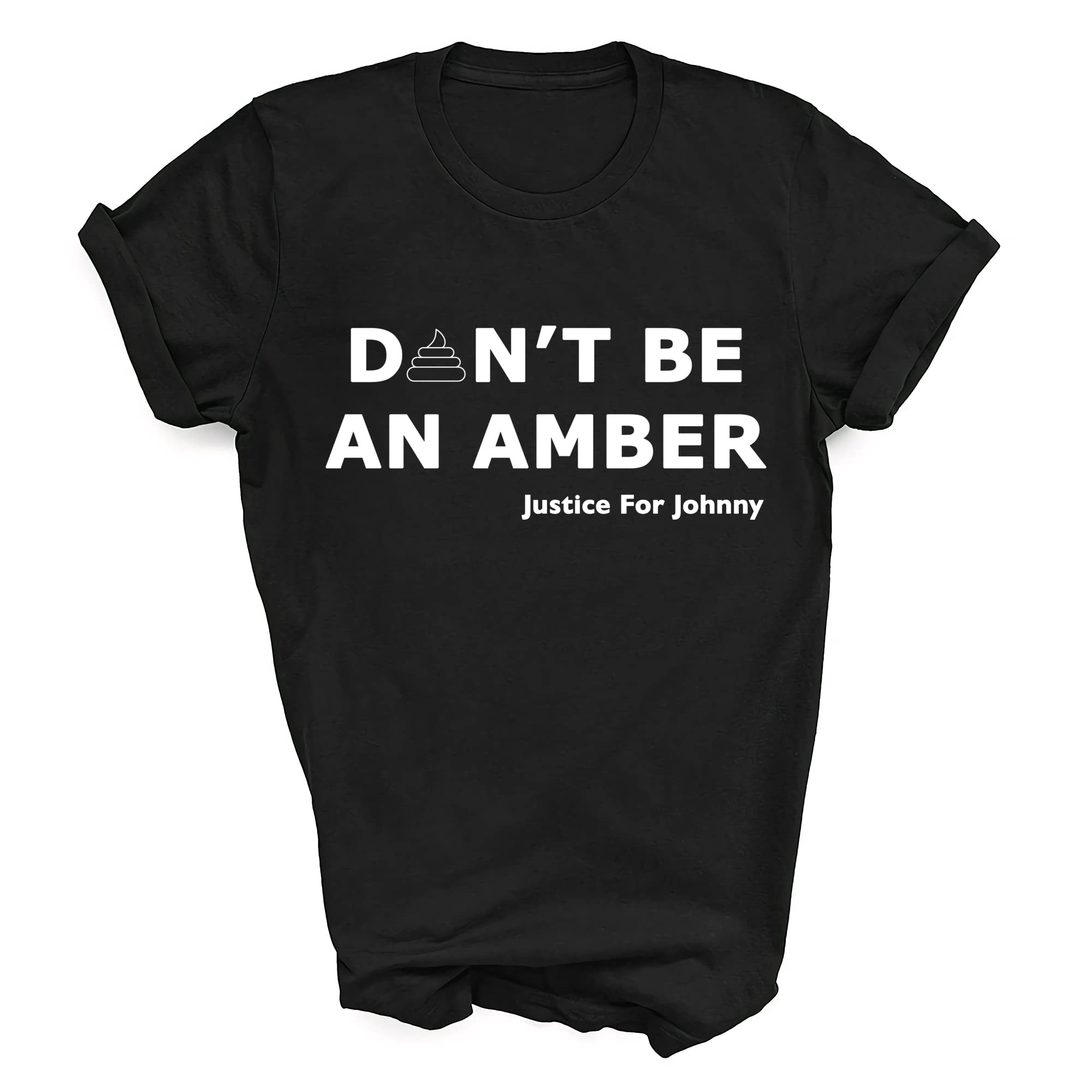 Justice for Johnny Depp T-Shirt - Funny Amber Heard Shirt - Johnny Depp Fan Tee - Multicolor Cotton Shirt - Perfect for Court Support, Cosplay & Pop Culture Events