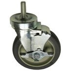 5-Inch Heavy Duty Swivel Caster Wheels with Locking Brake - NRE #600002 - Ideal for Carts, Furniture, and Industrial Equipment