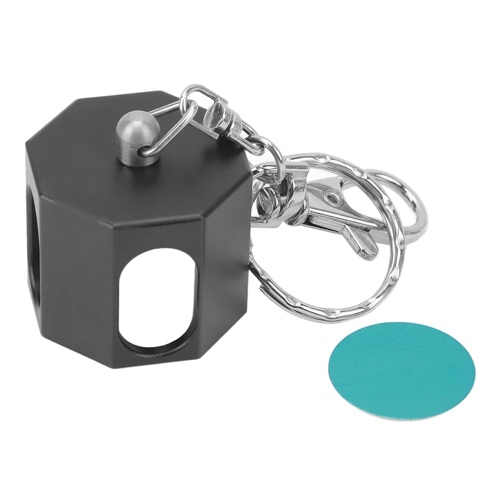 Keenso Black Aluminum Alloy Billiard Chalk Holder - Durable Pool Cue Chalk Cover for Professional & Home Use | Perfect for Bars, Game Rooms & Pool Halls